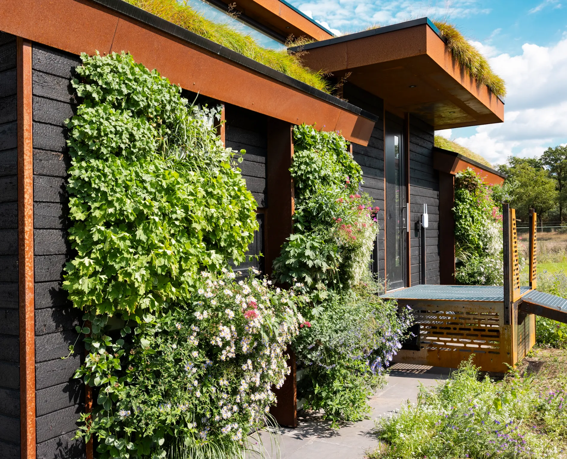 Living vertical gardens for biodiversity